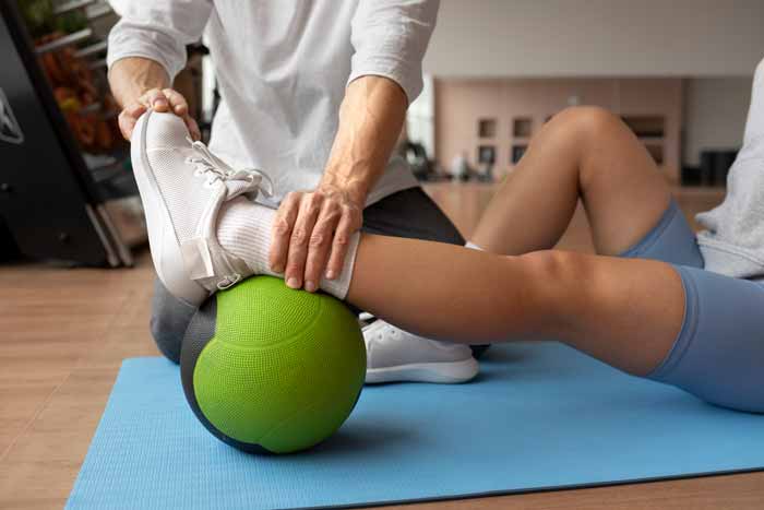Tratamiento de fisioterapia en clínica de Móstoles